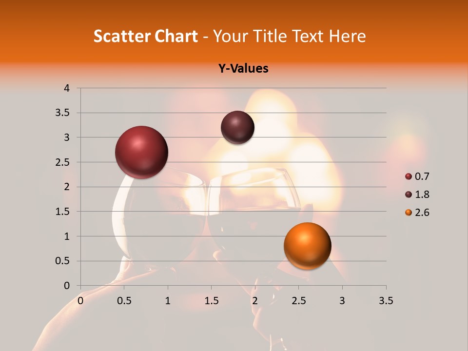 Two Glasses Of Wine Being Toasted By A Person PowerPoint Template
