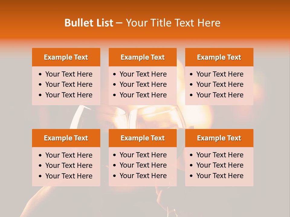 Two Glasses Of Wine Being Toasted By A Person PowerPoint Template