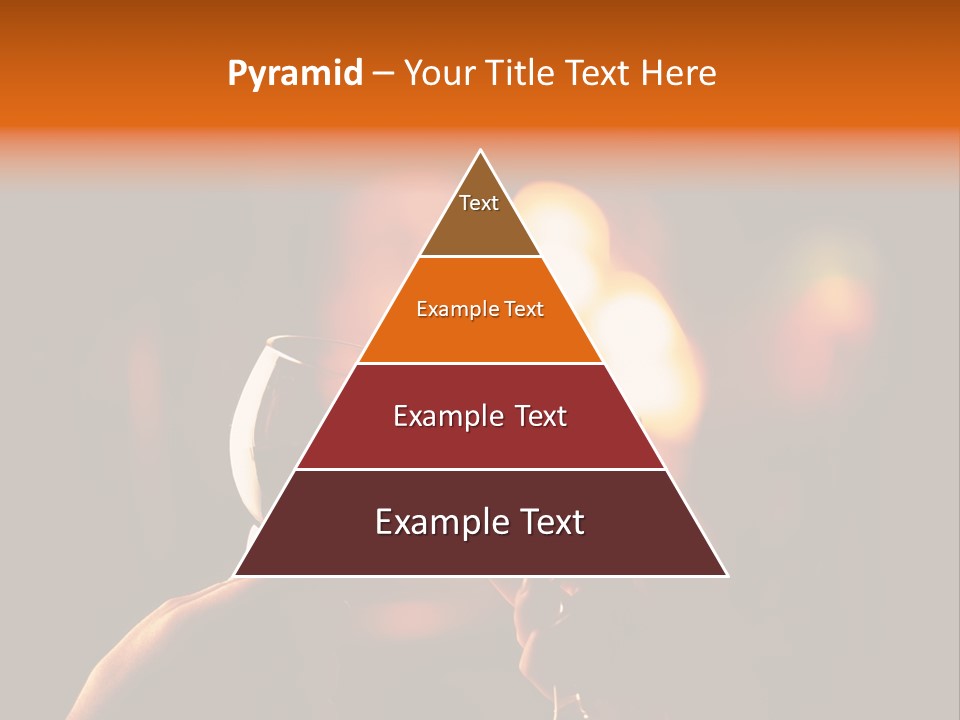 Two Glasses Of Wine Being Toasted By A Person PowerPoint Template