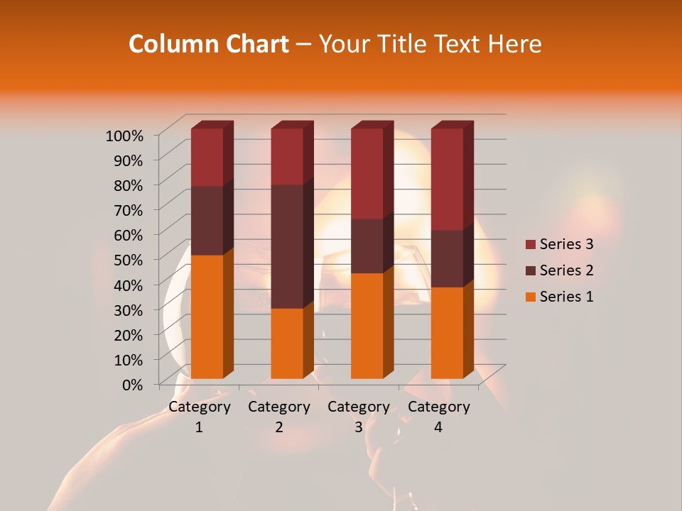 Two Glasses Of Wine Being Toasted By A Person PowerPoint Template