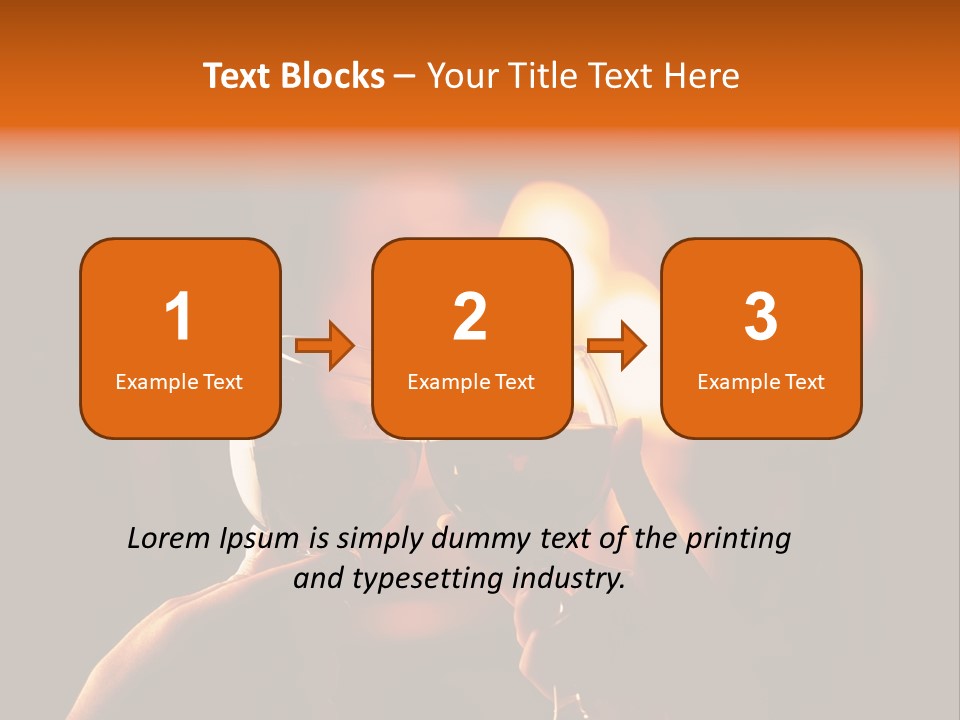 Two Glasses Of Wine Being Toasted By A Person PowerPoint Template