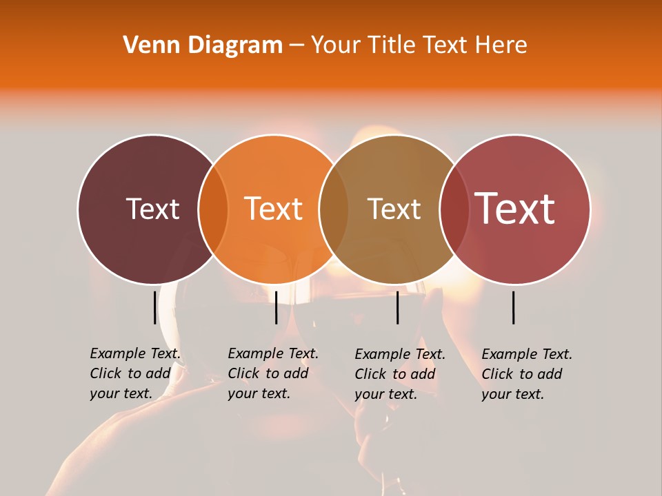 Two Glasses Of Wine Being Toasted By A Person PowerPoint Template