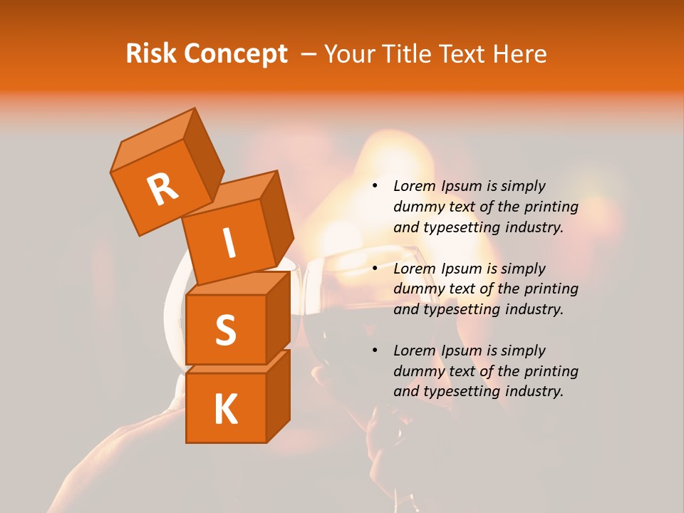 Two Glasses Of Wine Being Toasted By A Person PowerPoint Template