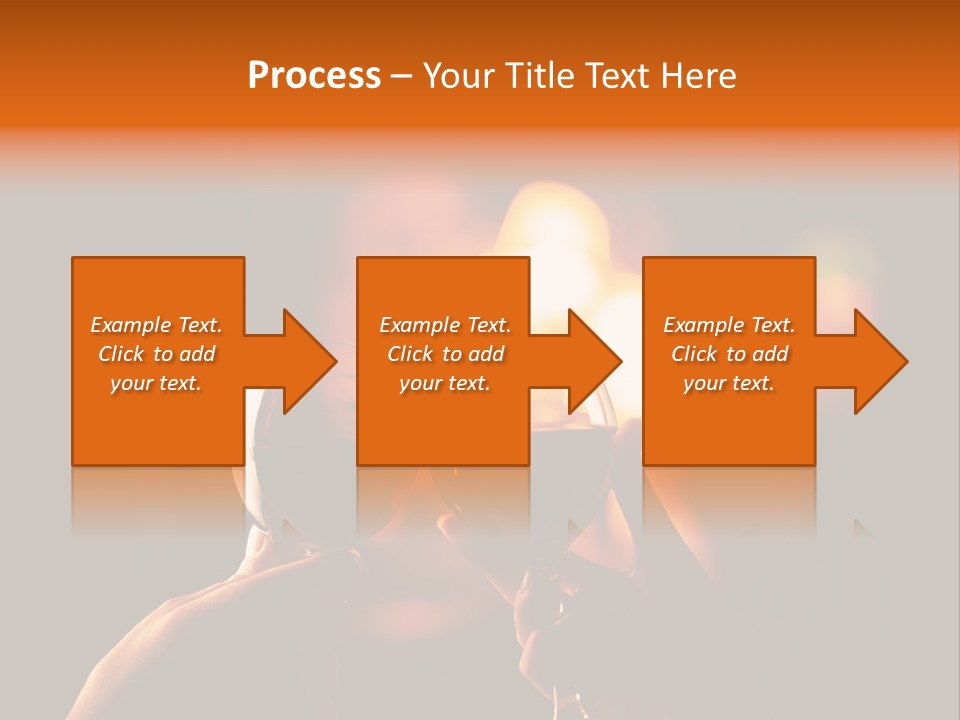 Two Glasses Of Wine Being Toasted By A Person PowerPoint Template