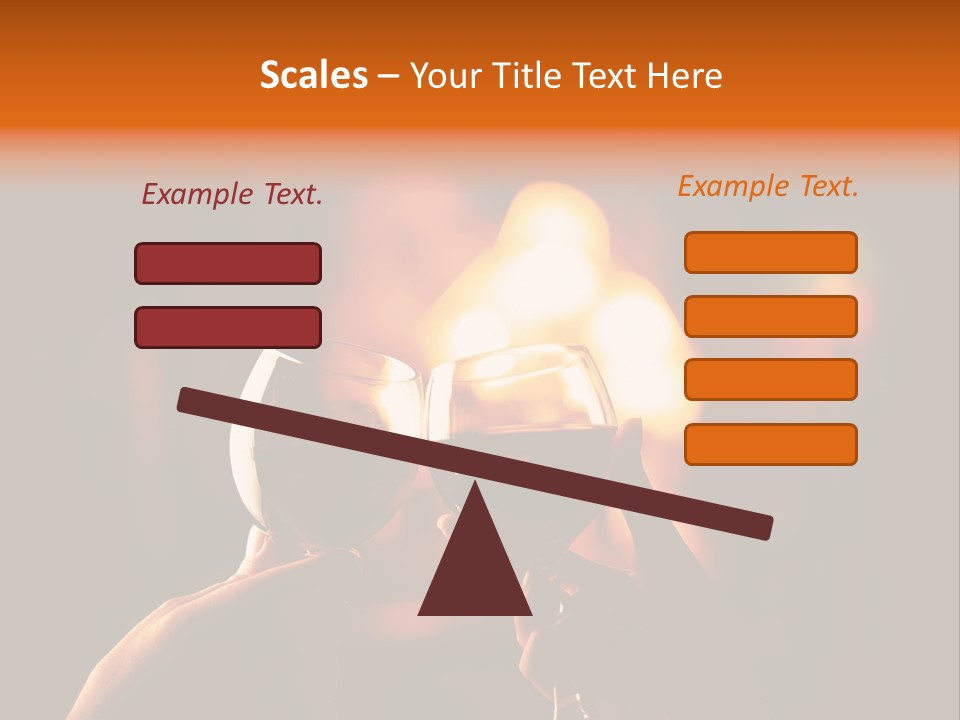 Two Glasses Of Wine Being Toasted By A Person PowerPoint Template