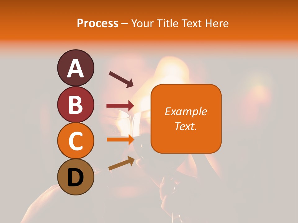 Two Glasses Of Wine Being Toasted By A Person PowerPoint Template