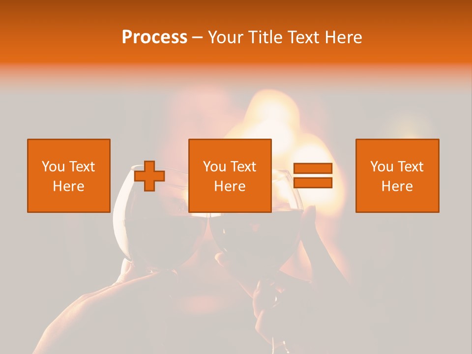 Two Glasses Of Wine Being Toasted By A Person PowerPoint Template