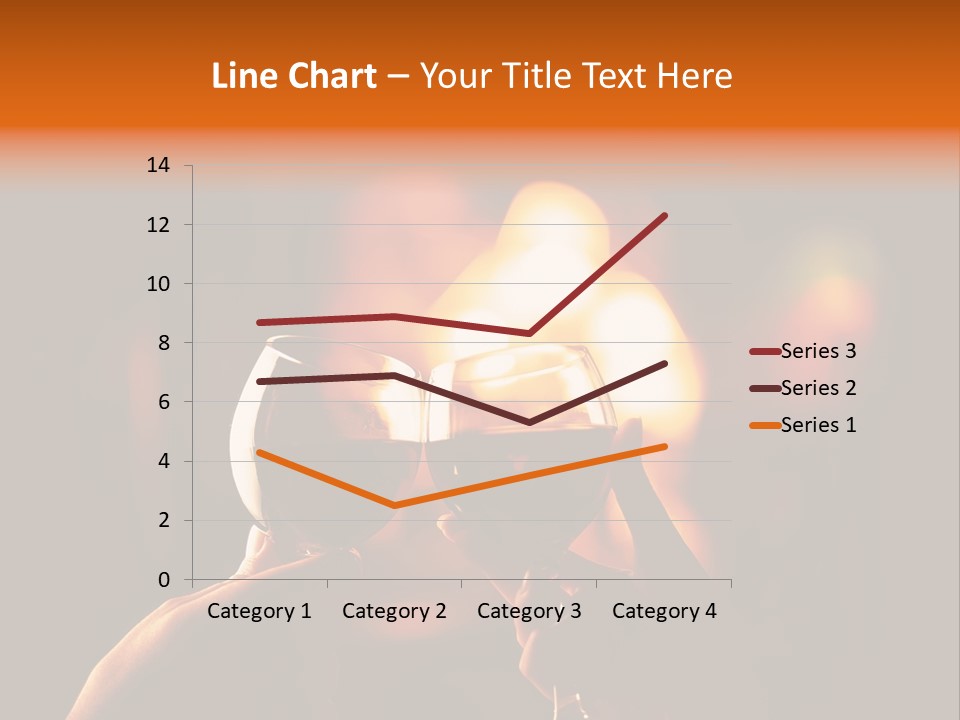 Two Glasses Of Wine Being Toasted By A Person PowerPoint Template