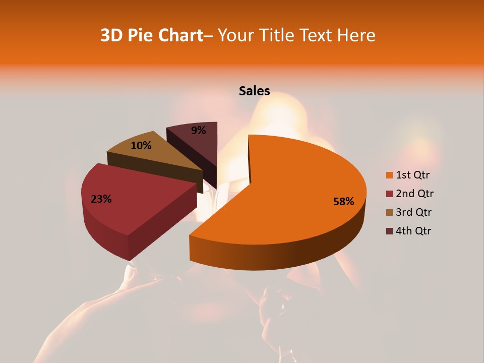 Two Glasses Of Wine Being Toasted By A Person PowerPoint Template