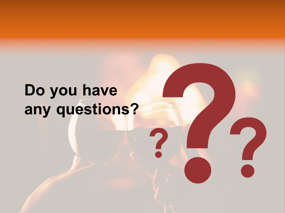 Two Glasses Of Wine Being Toasted By A Person PowerPoint Template