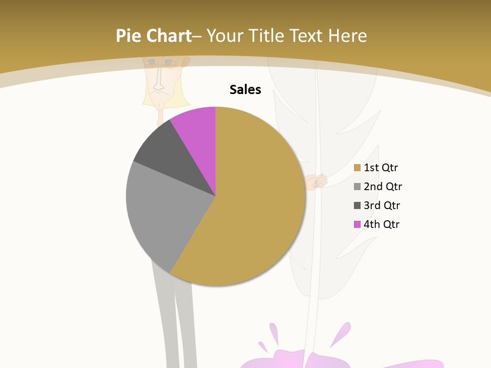 A Man In A Suit Holding A Feather Powerpoint Presentation PowerPoint Template