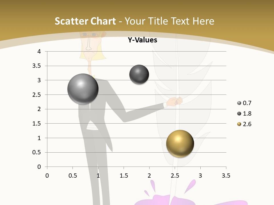 A Man In A Suit Holding A Feather Powerpoint Presentation PowerPoint Template