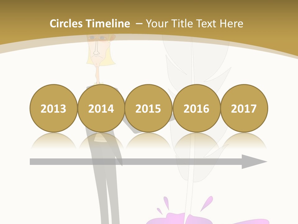 A Man In A Suit Holding A Feather Powerpoint Presentation PowerPoint Template