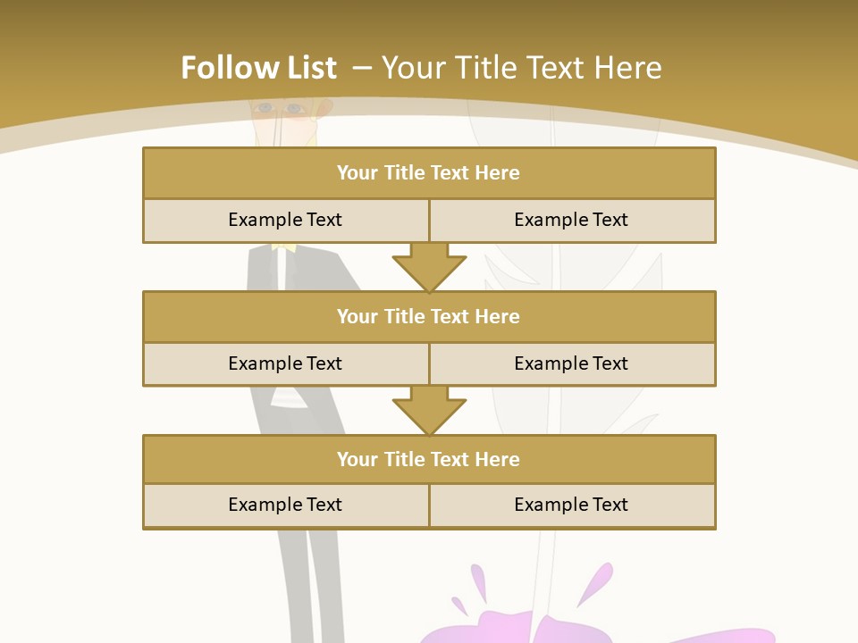 A Man In A Suit Holding A Feather Powerpoint Presentation PowerPoint Template