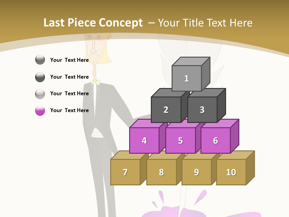 A Man In A Suit Holding A Feather Powerpoint Presentation PowerPoint Template