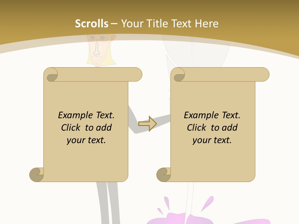 A Man In A Suit Holding A Feather Powerpoint Presentation PowerPoint Template