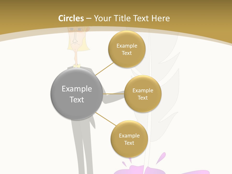 A Man In A Suit Holding A Feather Powerpoint Presentation PowerPoint Template