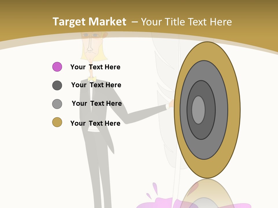 A Man In A Suit Holding A Feather Powerpoint Presentation PowerPoint Template