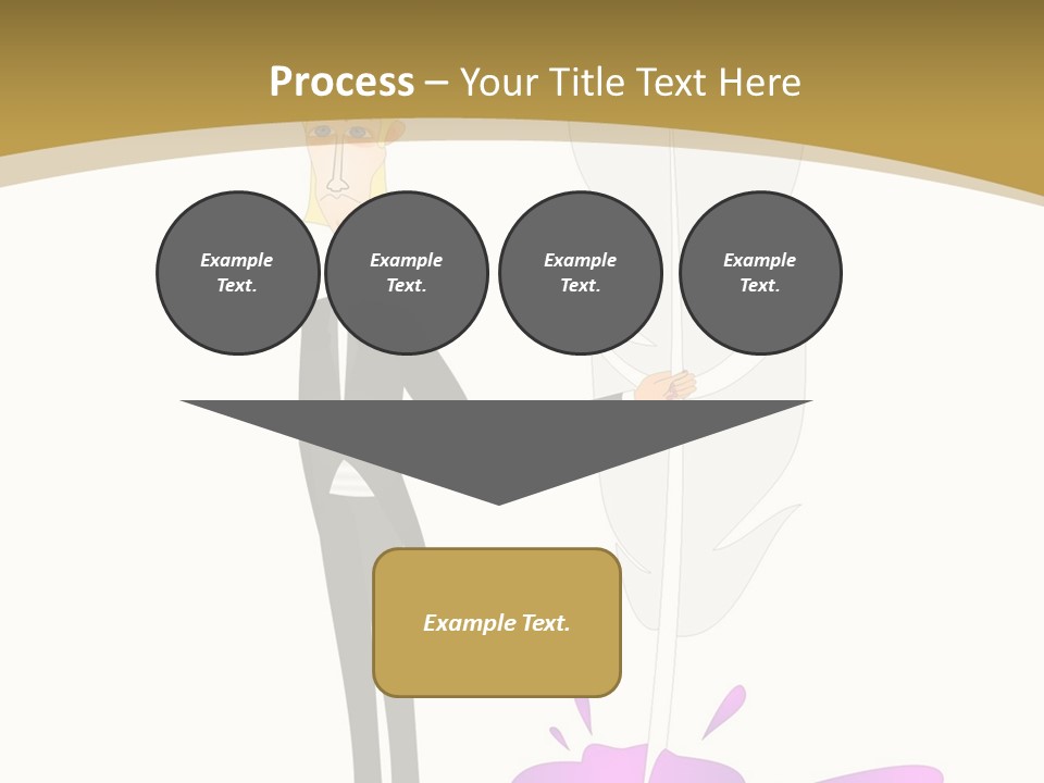 A Man In A Suit Holding A Feather Powerpoint Presentation PowerPoint Template