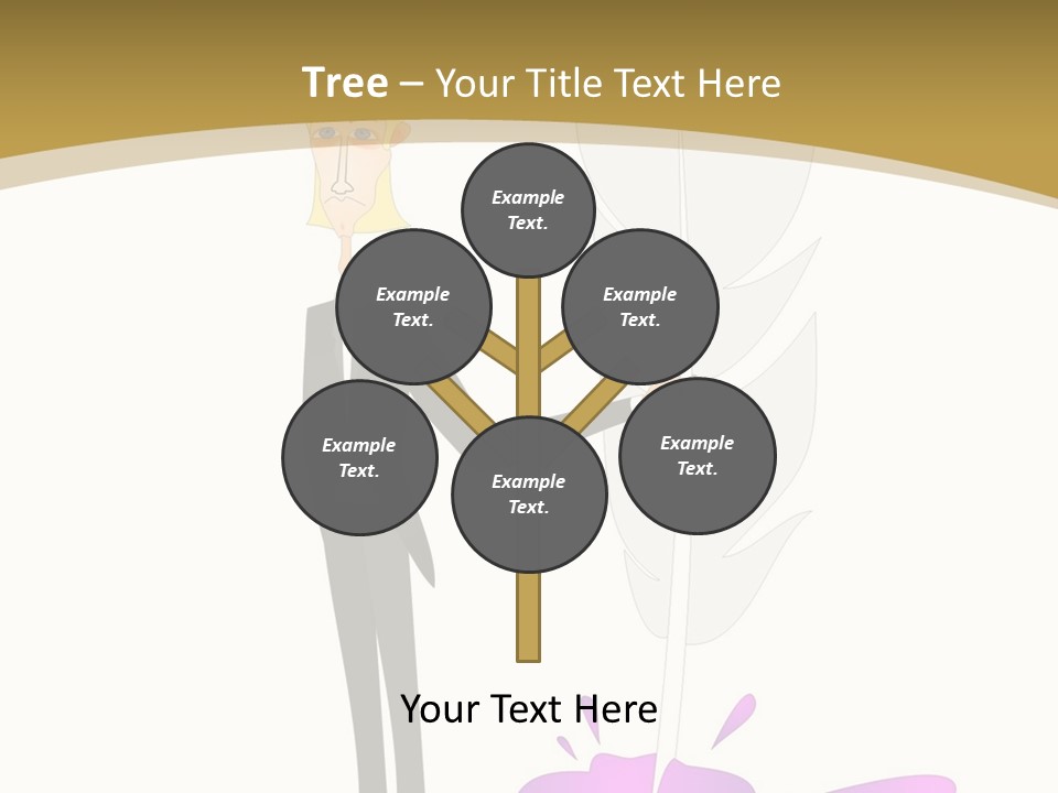 A Man In A Suit Holding A Feather Powerpoint Presentation PowerPoint Template