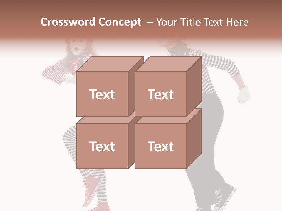 Pantomime Striped Surprised PowerPoint Template