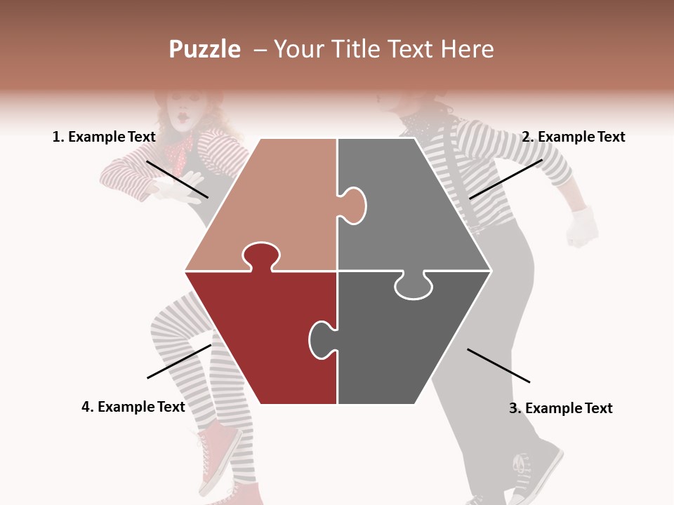 Pantomime Striped Surprised PowerPoint Template