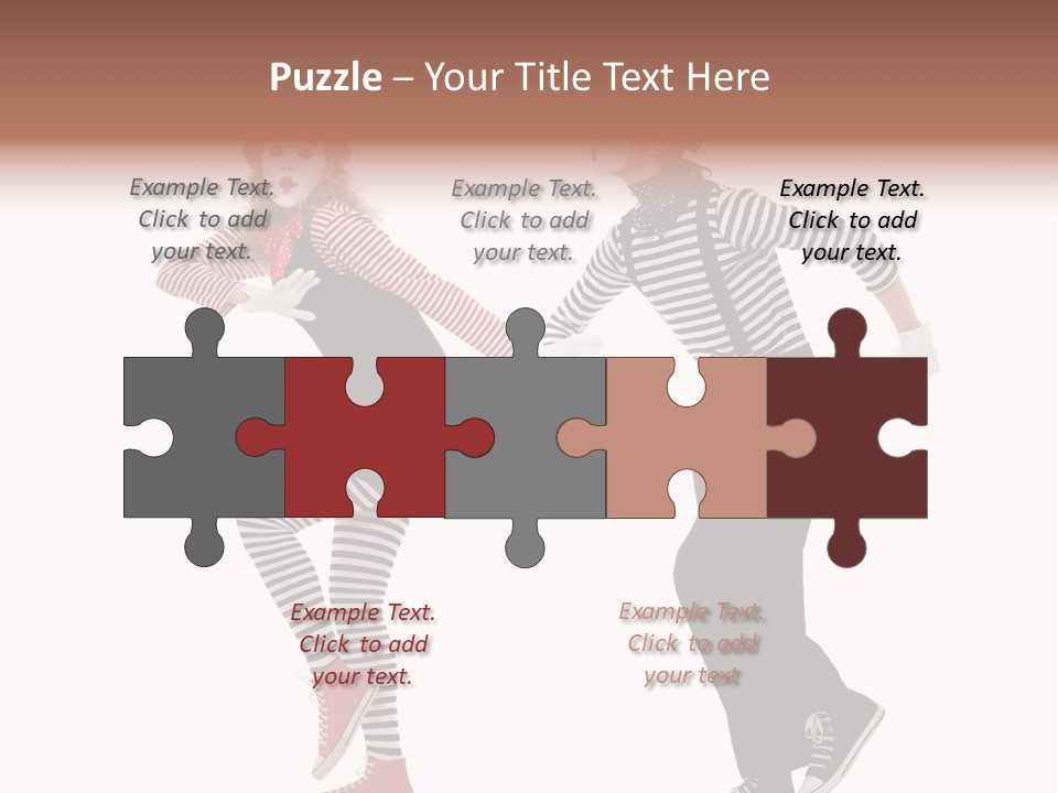 Pantomime Striped Surprised PowerPoint Template