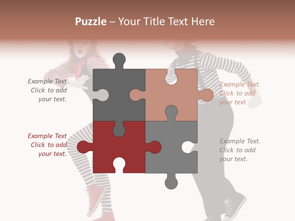 Pantomime Striped Surprised PowerPoint Template