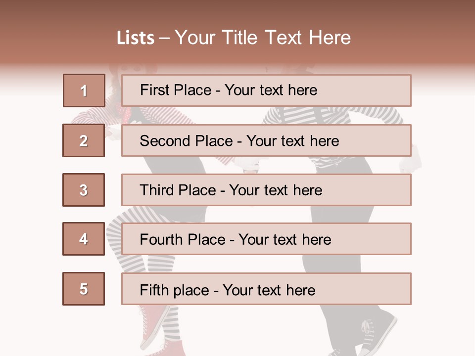 Pantomime Striped Surprised PowerPoint Template