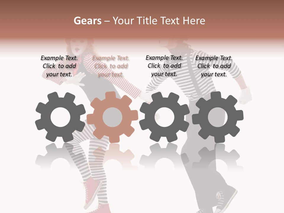 Pantomime Striped Surprised PowerPoint Template