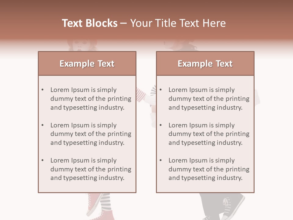 Pantomime Striped Surprised PowerPoint Template
