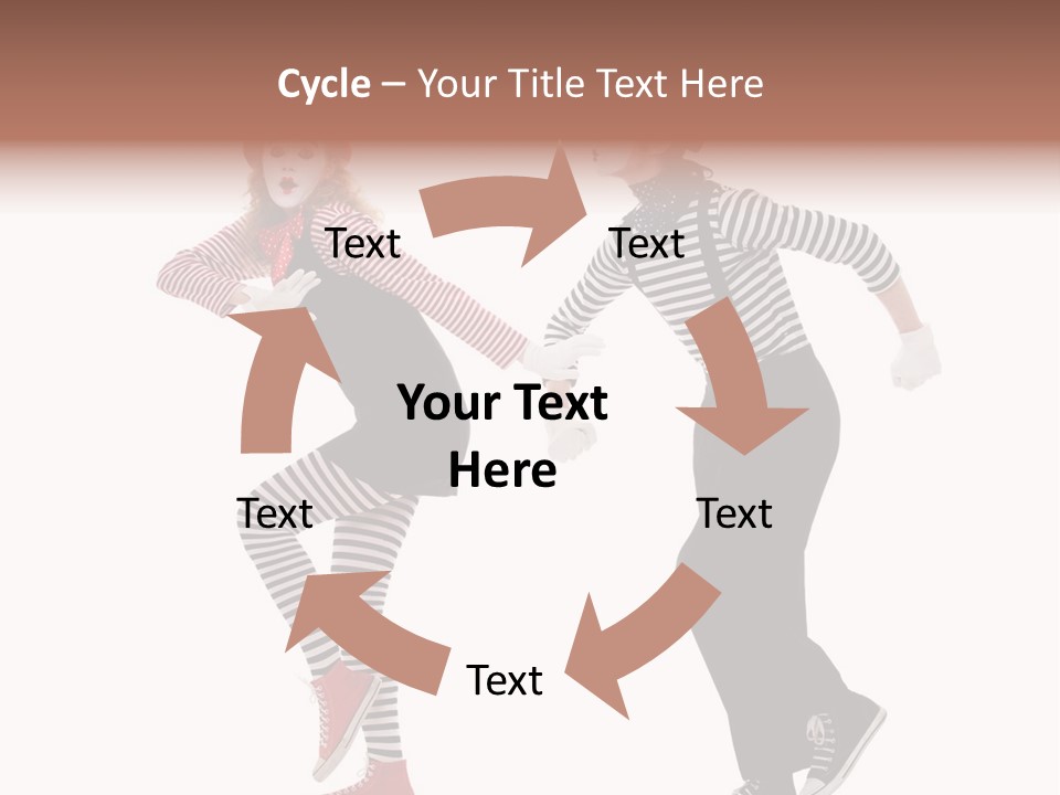 Pantomime Striped Surprised PowerPoint Template