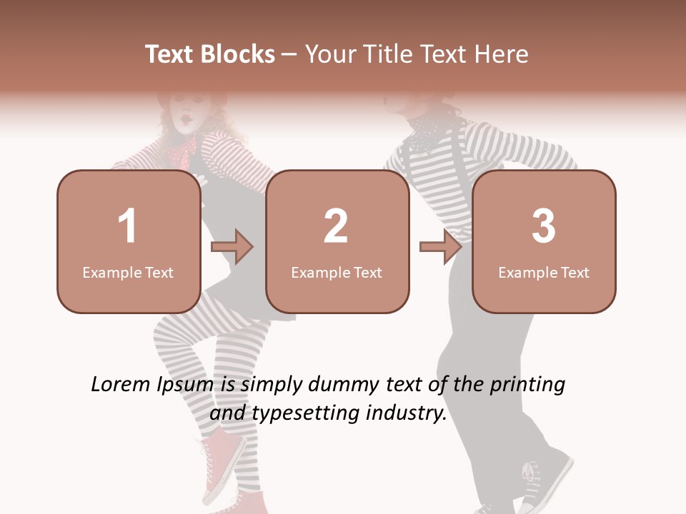 Pantomime Striped Surprised PowerPoint Template