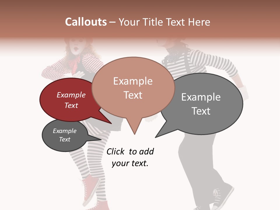 Pantomime Striped Surprised PowerPoint Template