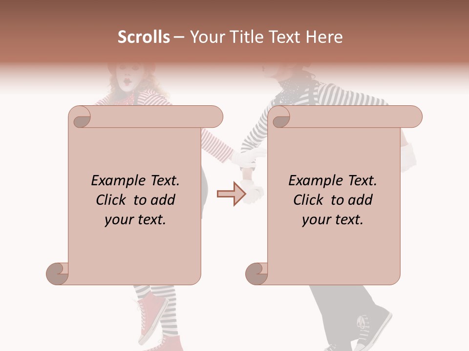 Pantomime Striped Surprised PowerPoint Template