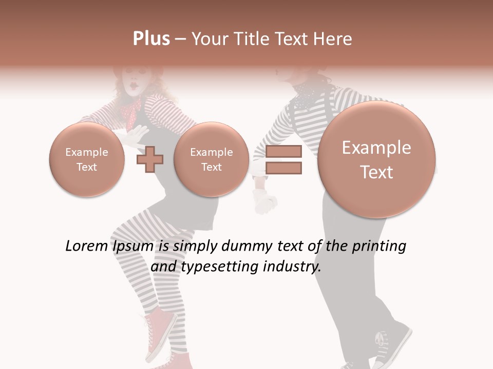 Pantomime Striped Surprised PowerPoint Template