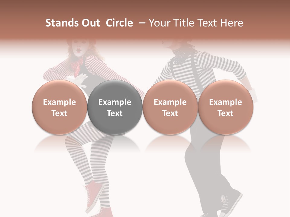 Pantomime Striped Surprised PowerPoint Template