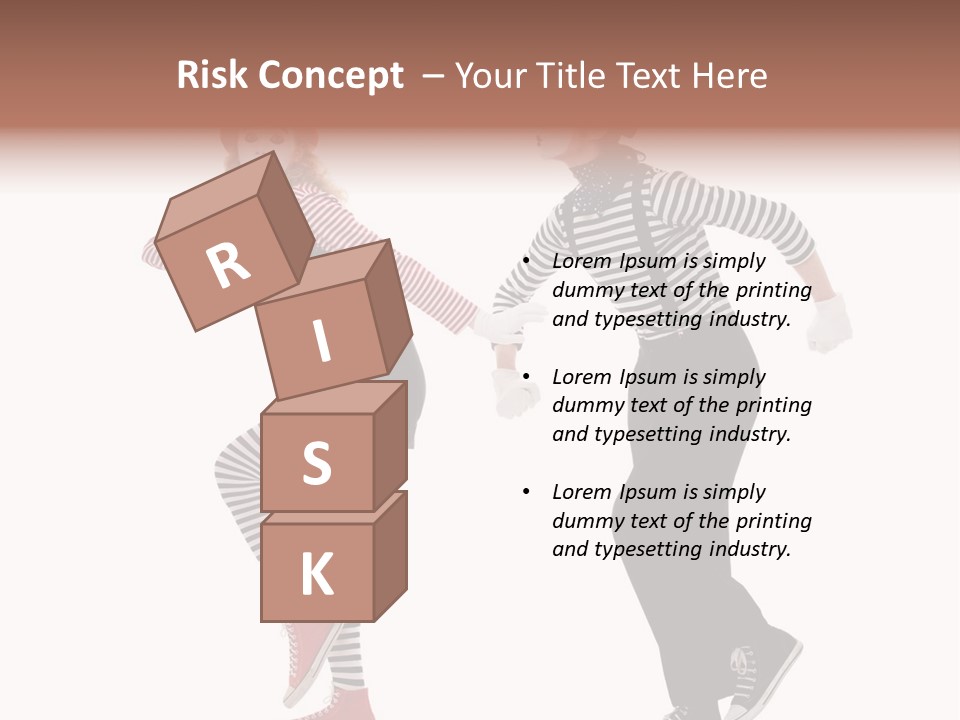 Pantomime Striped Surprised PowerPoint Template