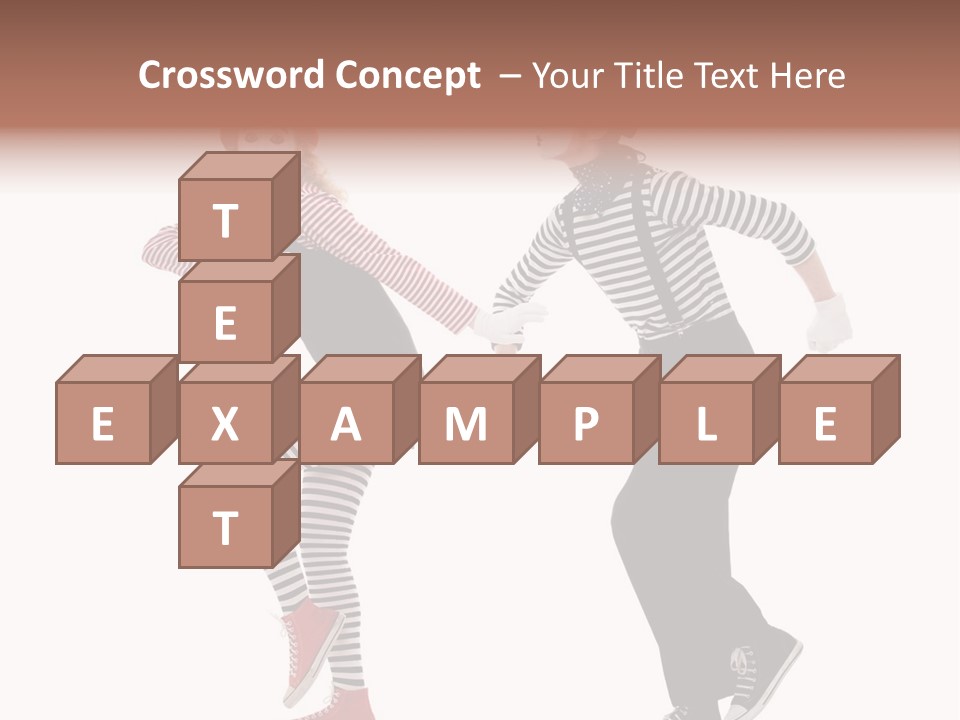 Pantomime Striped Surprised PowerPoint Template