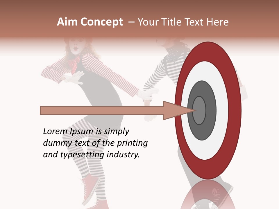 Pantomime Striped Surprised PowerPoint Template