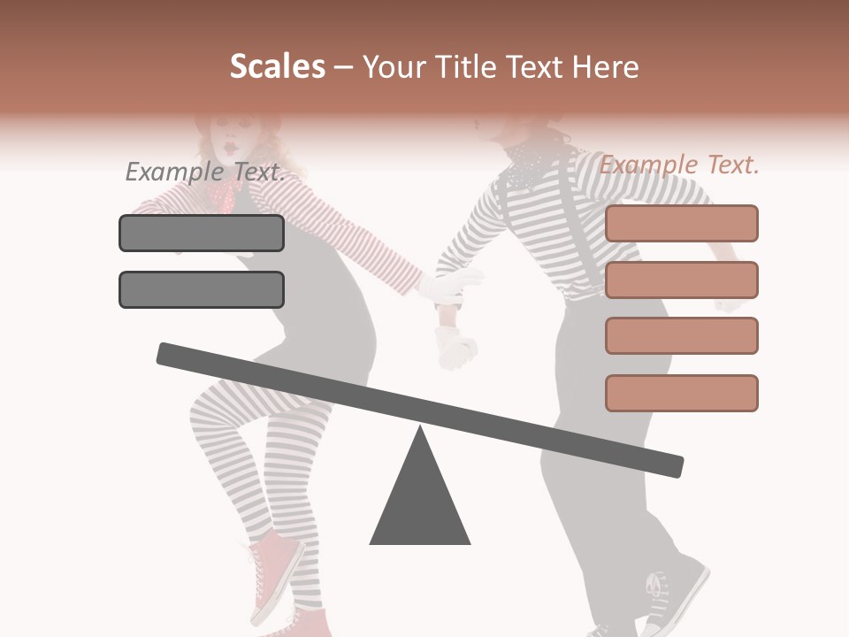 Pantomime Striped Surprised PowerPoint Template