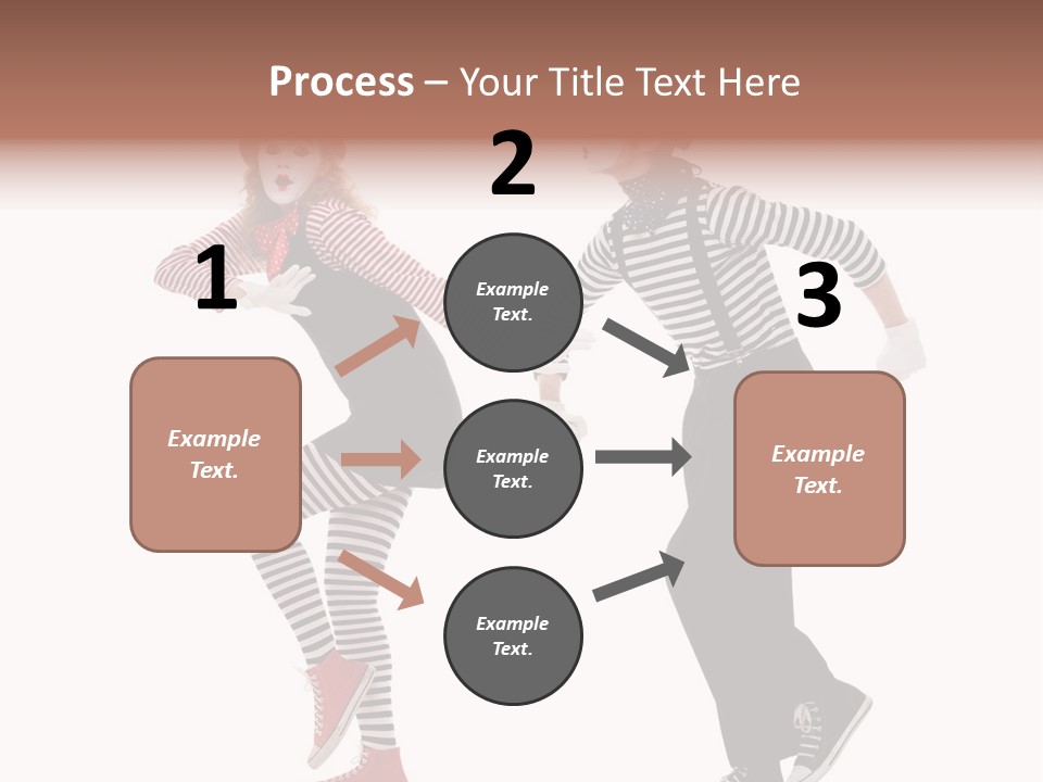 Pantomime Striped Surprised PowerPoint Template