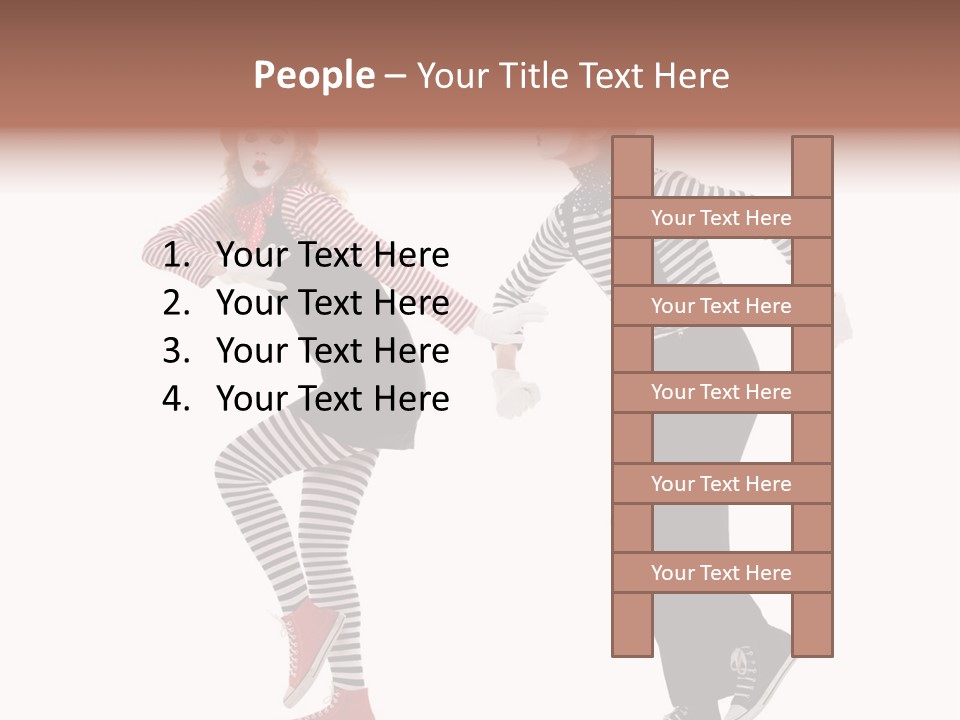 Pantomime Striped Surprised PowerPoint Template