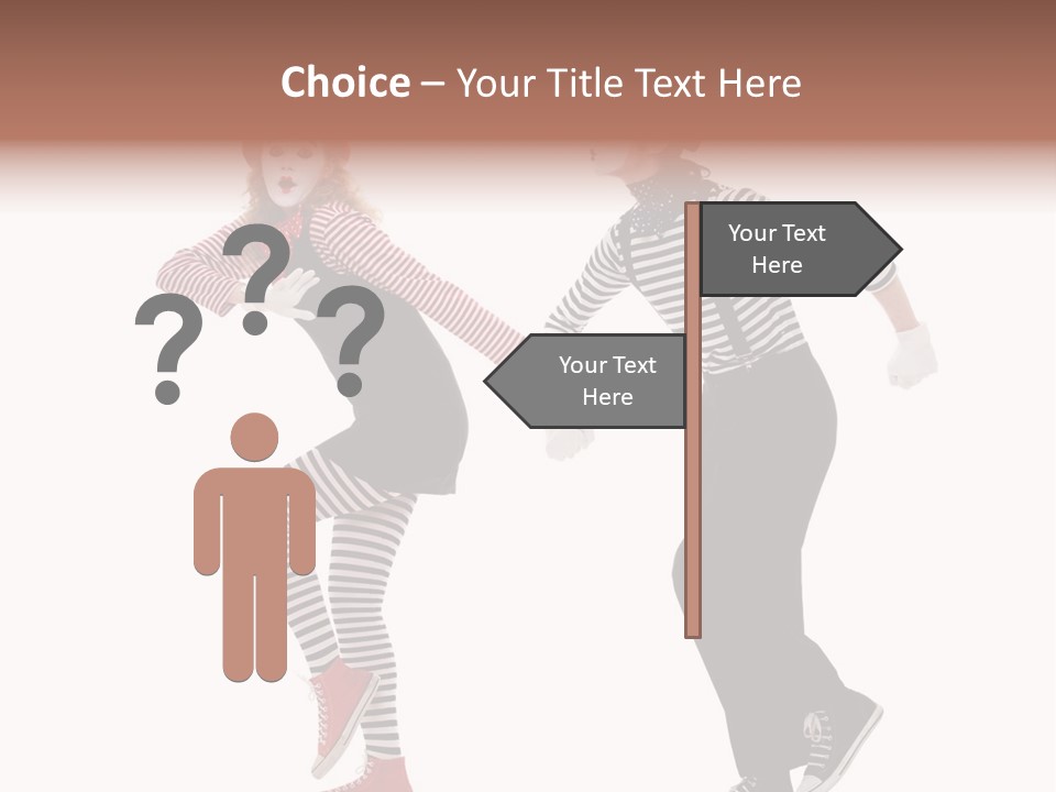 Pantomime Striped Surprised PowerPoint Template