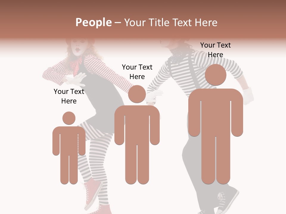 Pantomime Striped Surprised PowerPoint Template