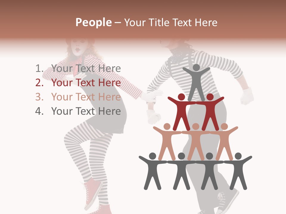 Pantomime Striped Surprised PowerPoint Template