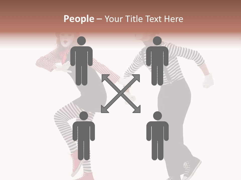 Pantomime Striped Surprised PowerPoint Template