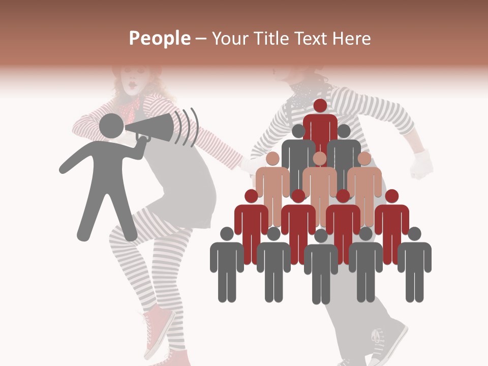 Pantomime Striped Surprised PowerPoint Template