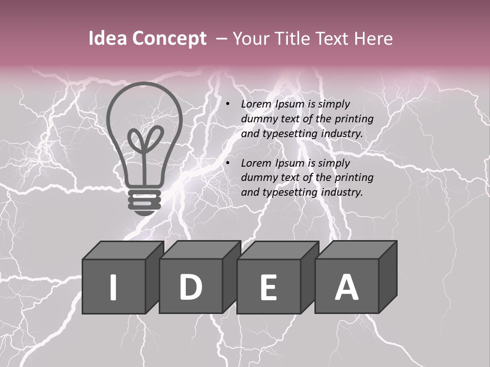 Concept Blur Graphic PowerPoint Template