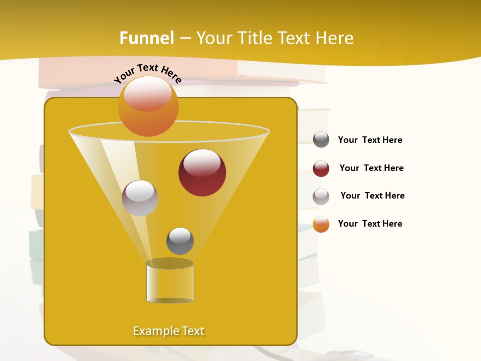 A Computer Mouse Sitting On Top Of A Pile Of Books PowerPoint Template